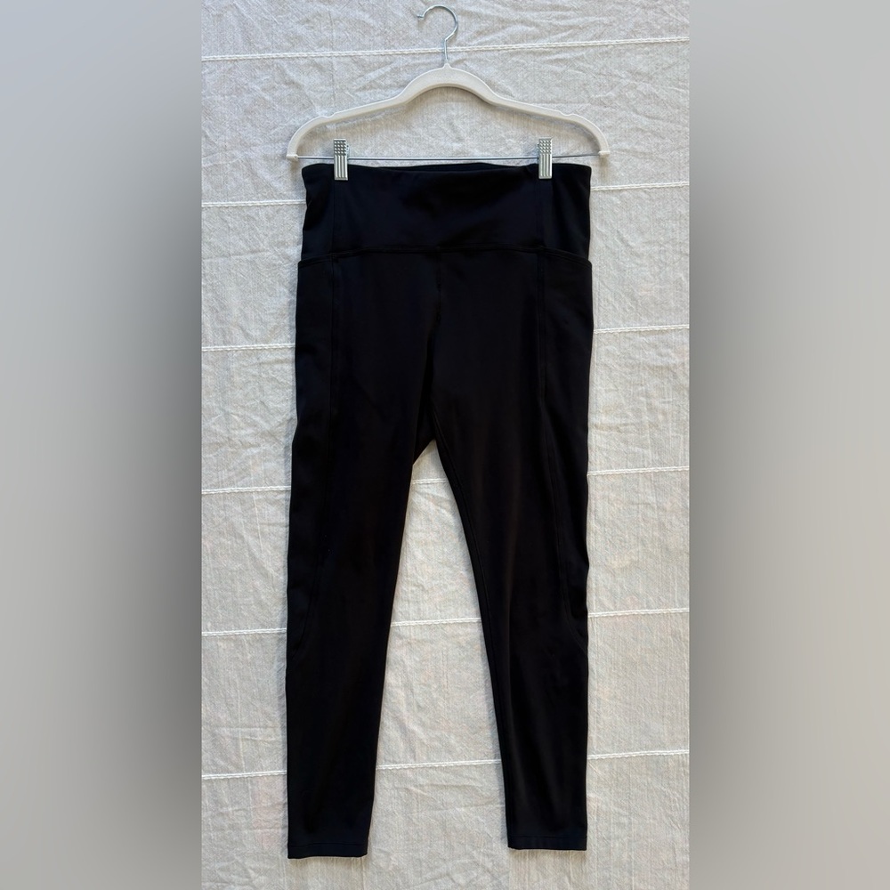 CALIA Womens Cold Dash High Rise Full Length Leggings, Black Size Large MSRP $98